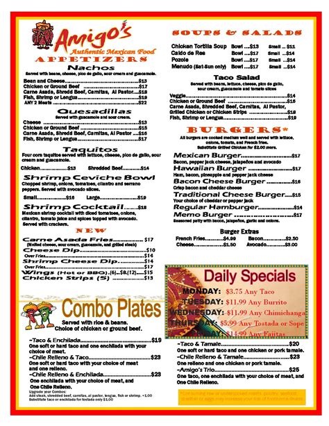 amigos pizzeria and mexican restaurant menu|amigos pizzeria menu.